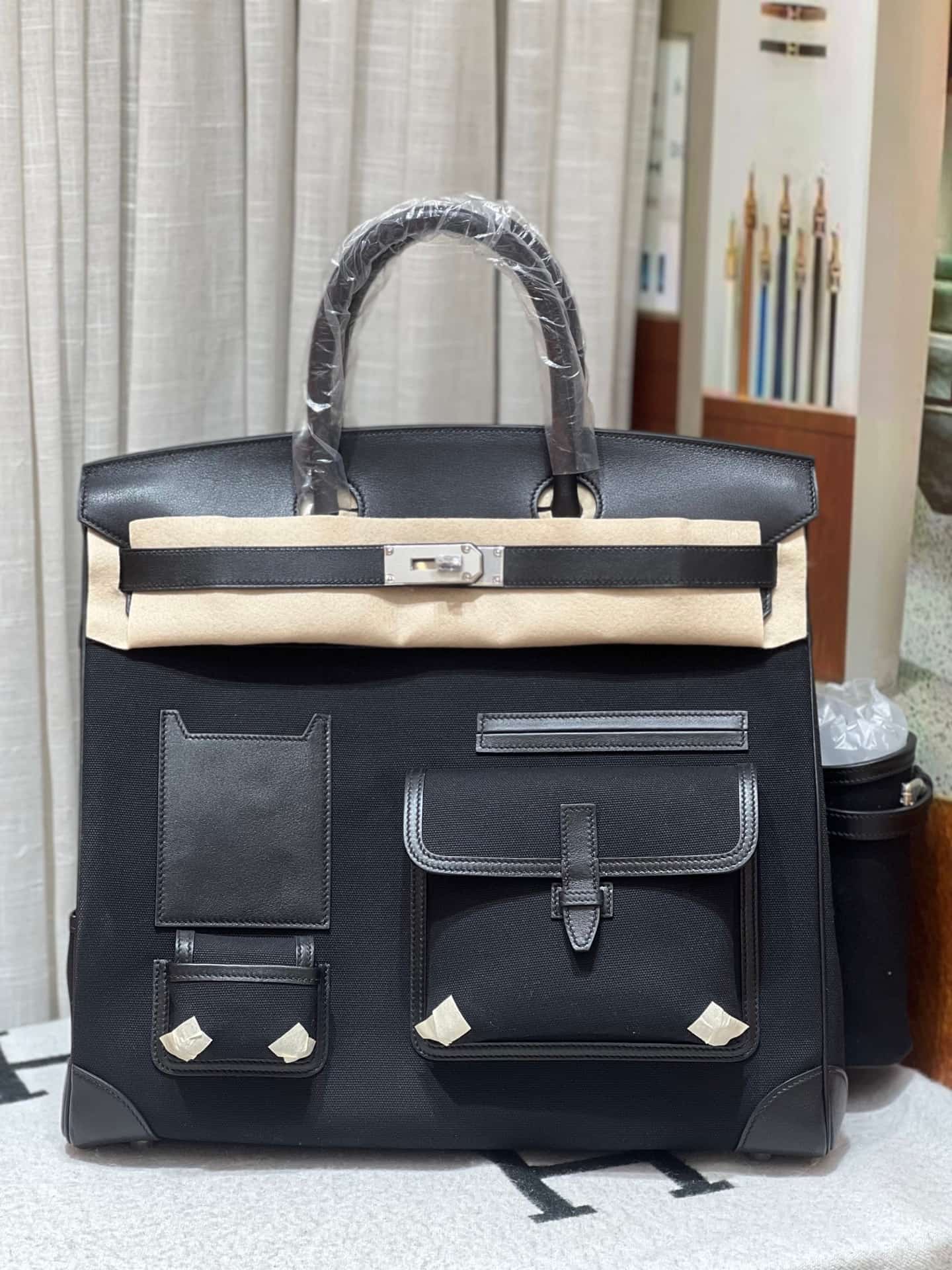 Hermes Birkin Cargo bag 40 Canvas & Swift Leather WAX High