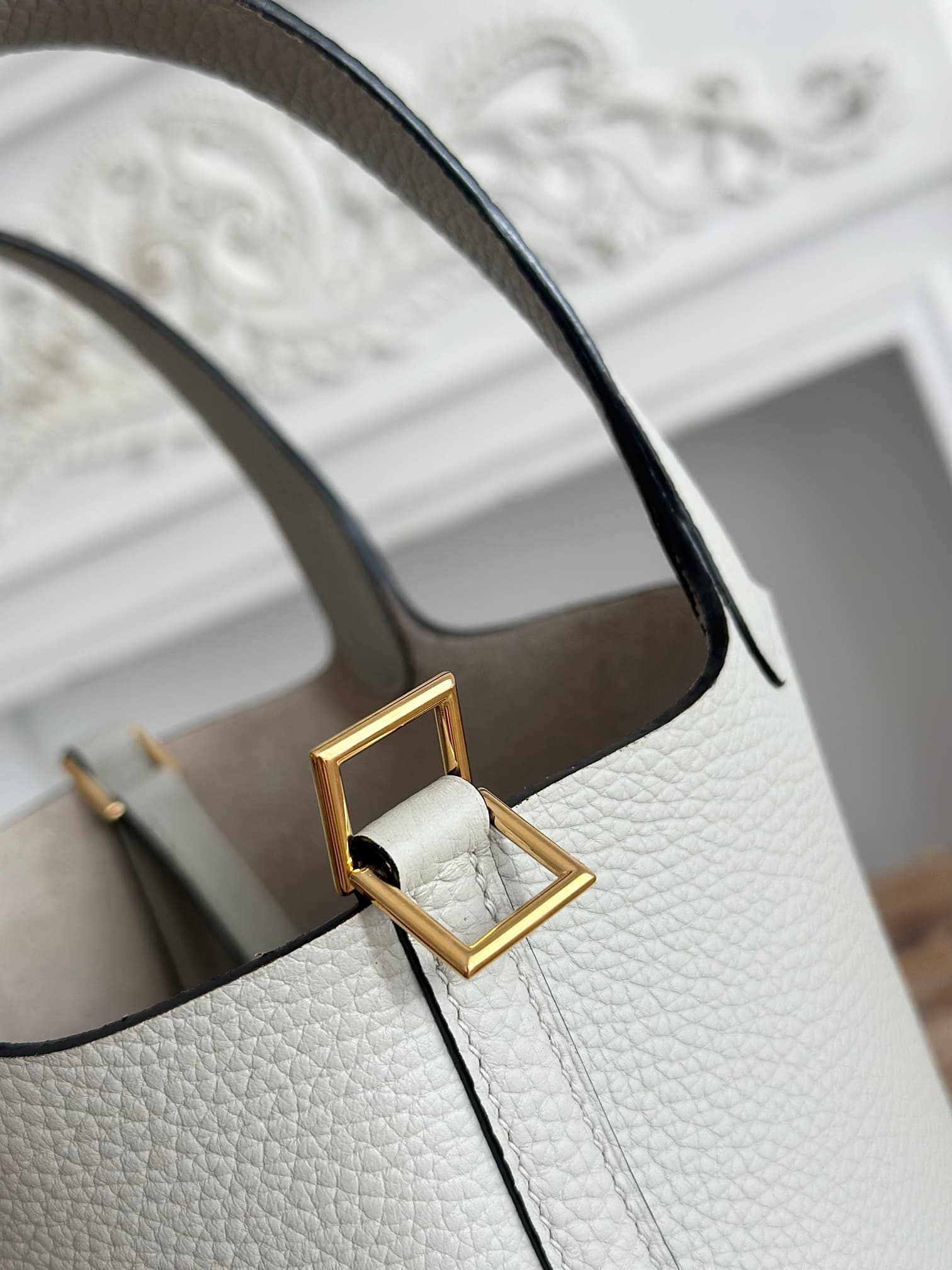 Hermès Picotin Lock 18 Bucket Bag TC Leather Silver/Gold Metal Grey Wax High