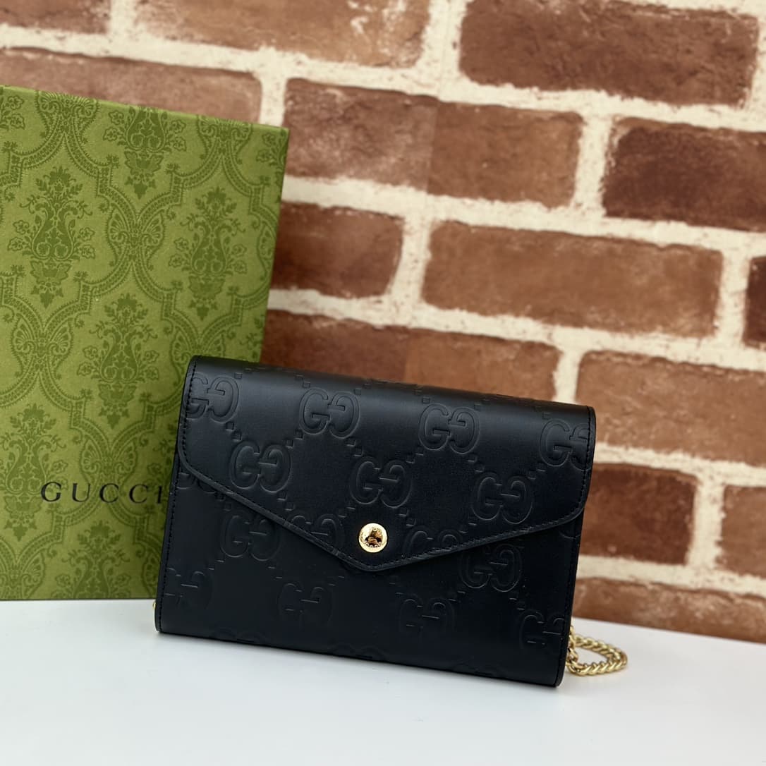Gucci GG pochette in  GG leather 781555 High