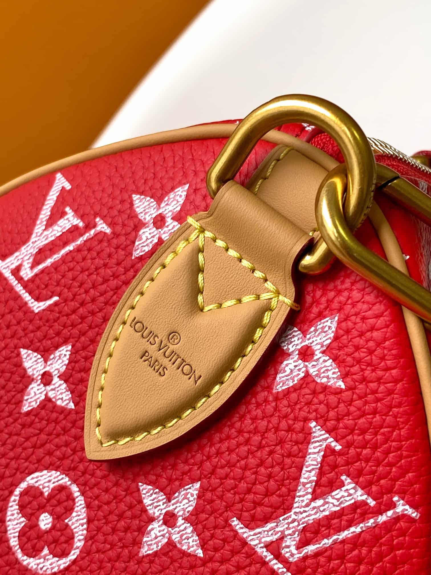 Louis Vuitton Speedy P9 Bandoulière 25 Red Soft calfskin M24425 High