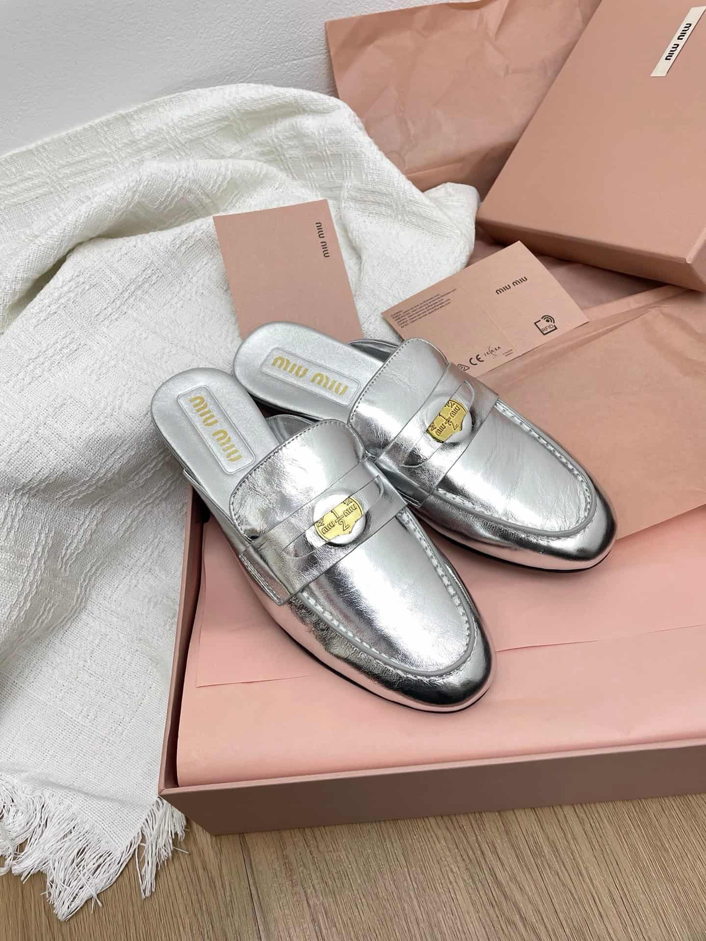 Miu Miu Suede Cutout Accent Sandal Shoes Women
