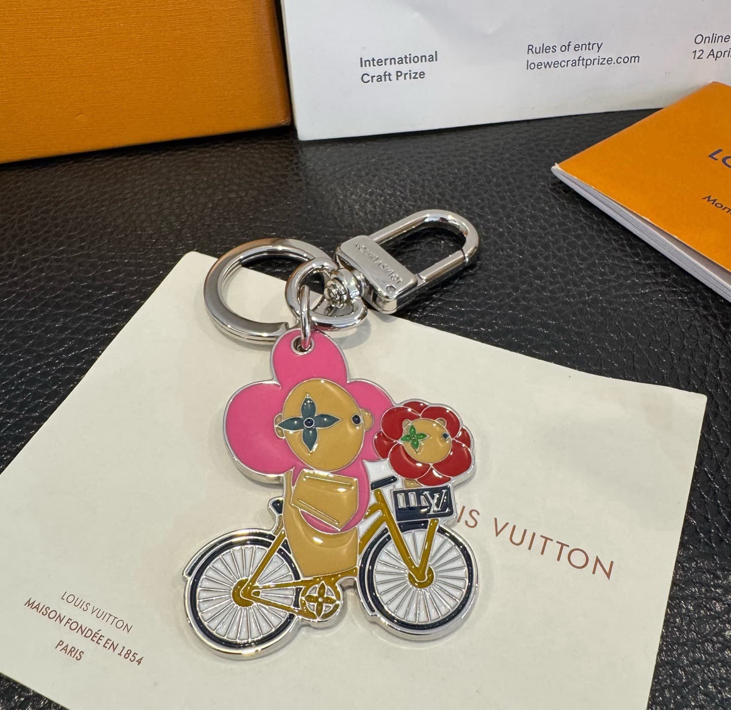 Louis Vuitton Scarf Bag Charm Keychain