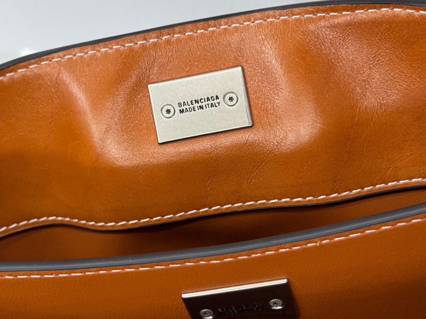 Balenciaga Rodeo Mini Bag in Tan Leather With Silver-Tone Metal TOP