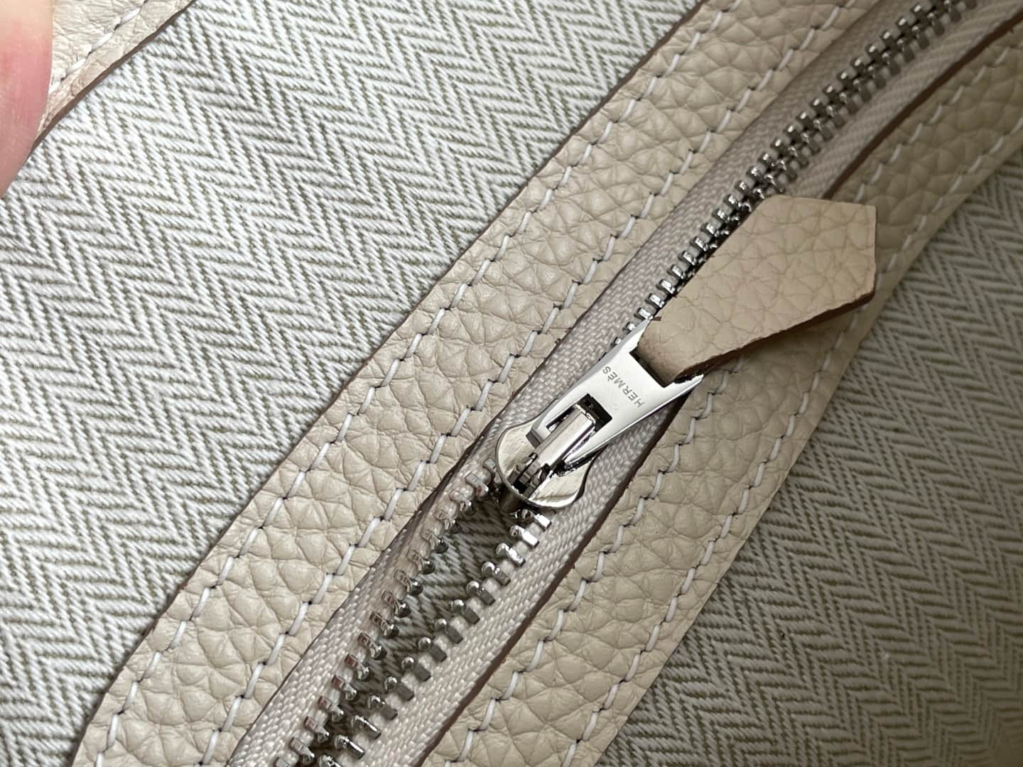 Hermes Garden Party 23 bag in Craie Togo Leather WAX High