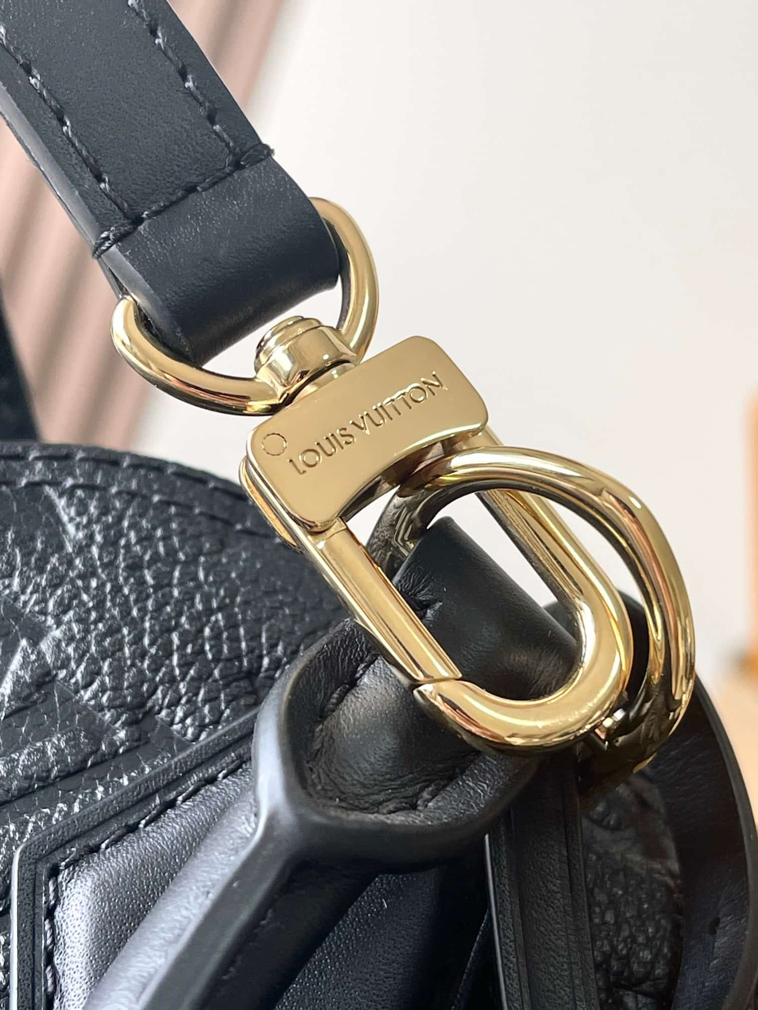 Louis Vuitton Alma BB Black Monogram Empreinte Leather M26409 TOP