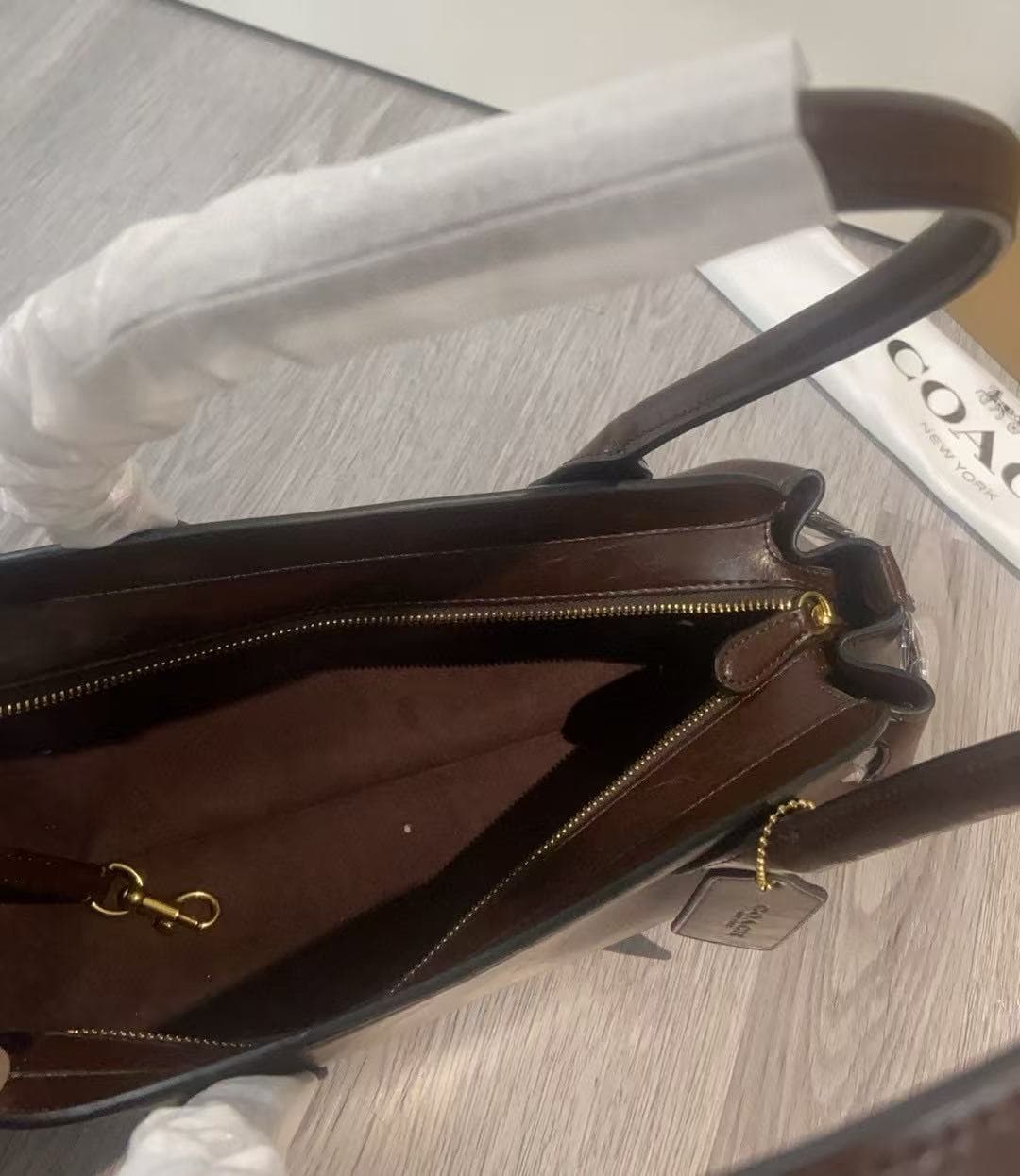 Coach Empire Carryall Shoulder Bag Brown High