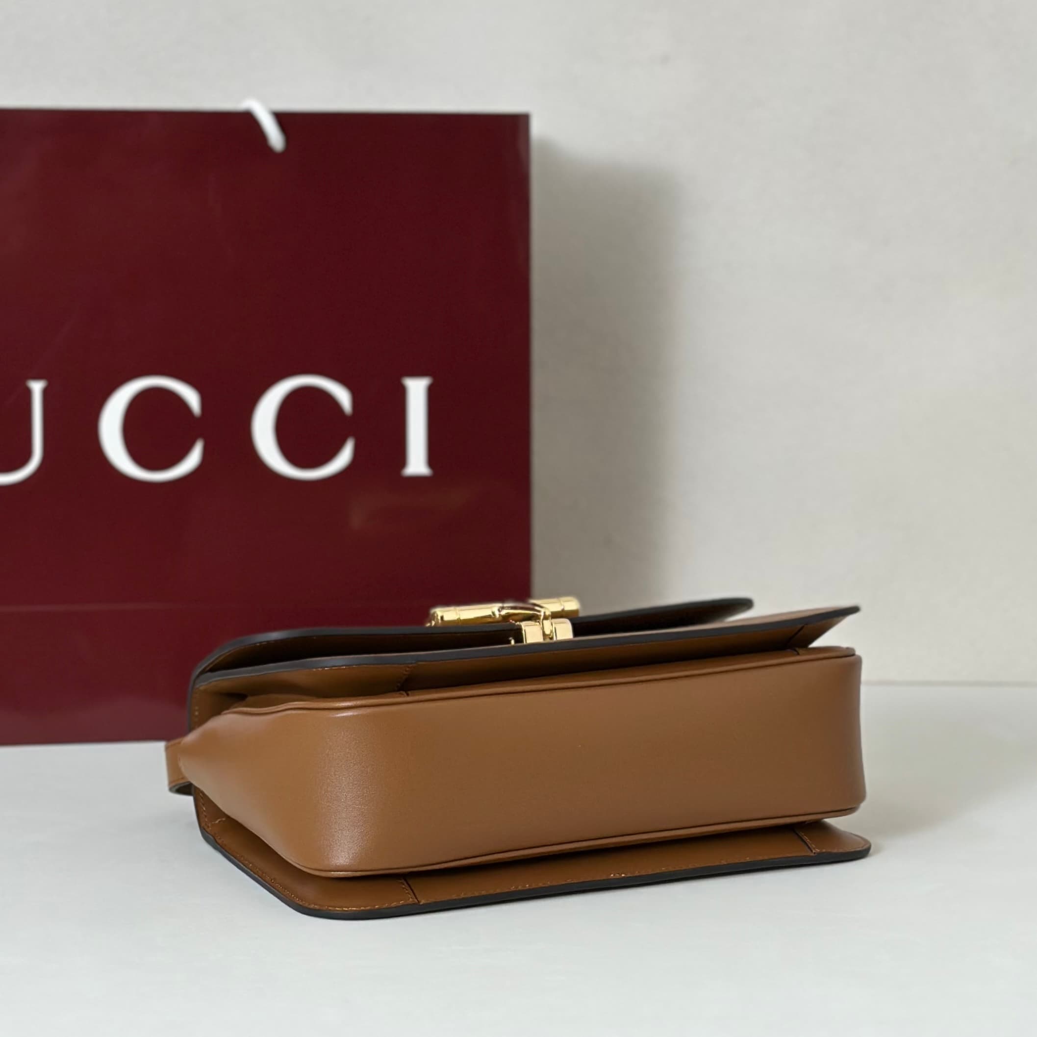 Gucci Siena medium top handle bag 855535 Brown High