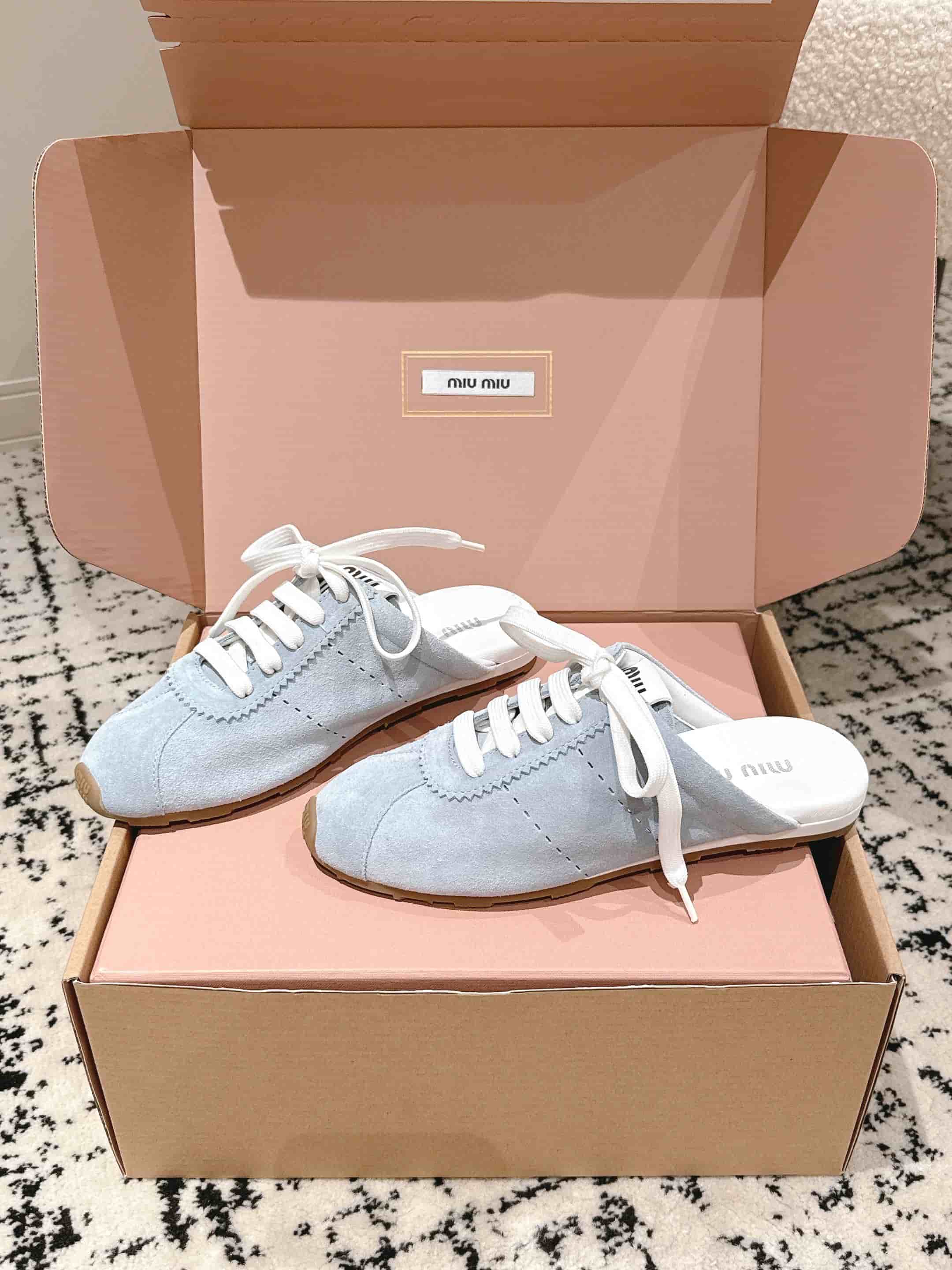 Miu Miu Plume Suede Mules shoes Women