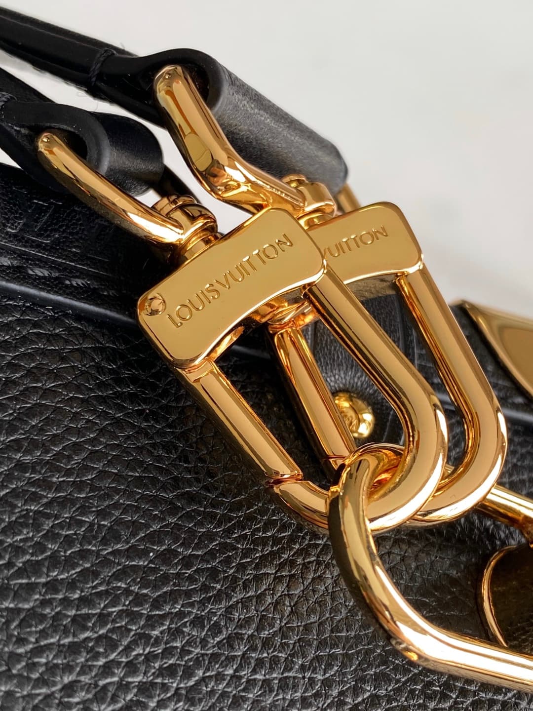 Louis Vuitton Side Trunk PM Black Grained calf leather M23817 High