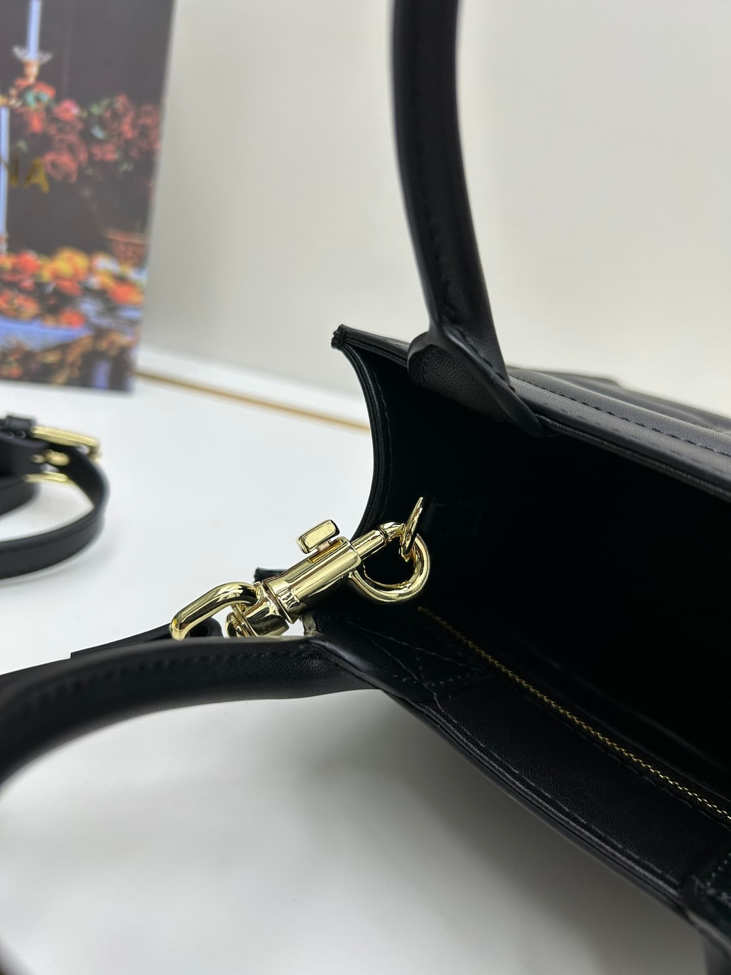 Dolce & Gabbana Mini DG Daily Tote Bag Black Calfskin High