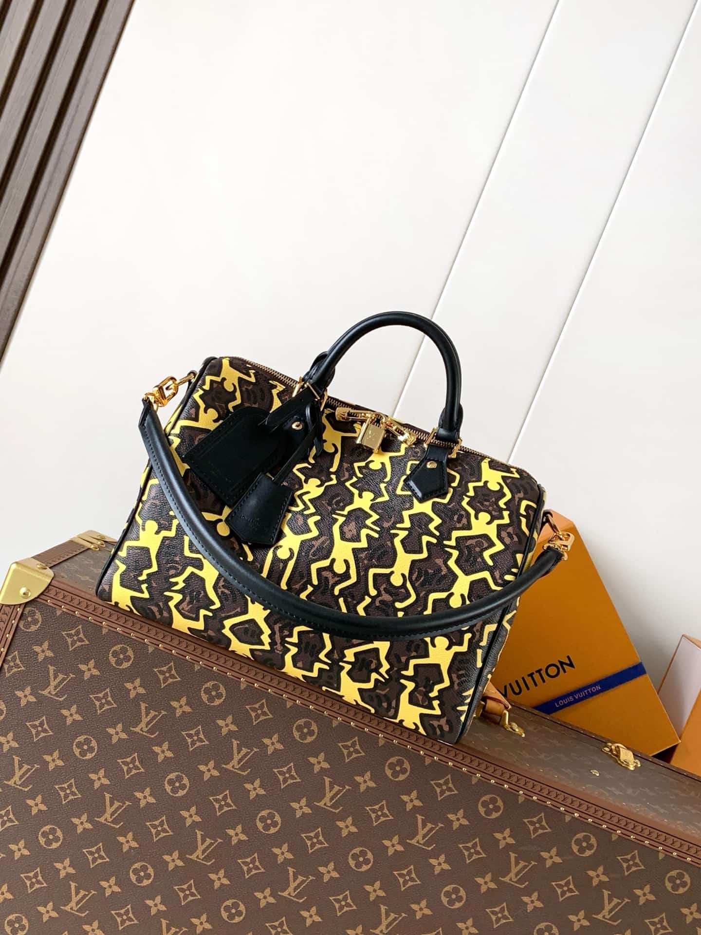 Louis Vuitton  Speedy Soft 30 Monogram Graffiti Art Canvas M15105 High