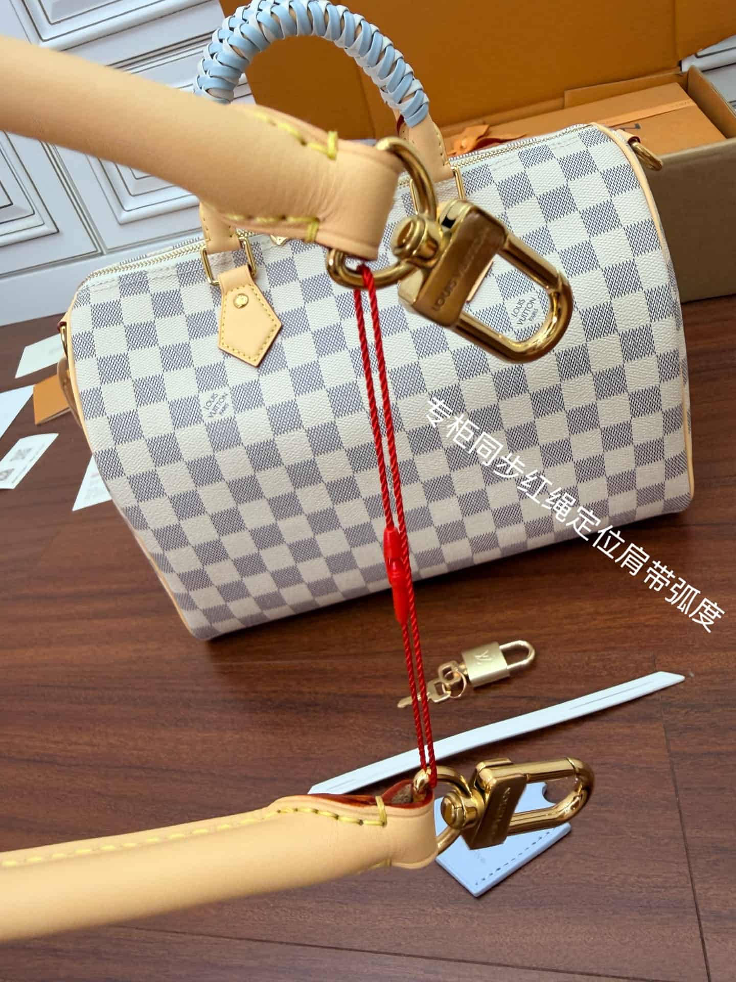 Louis Vuitton Speedy 30 Soft Damier Azur/Bleu Olympe Coated canvas N40908 TOP