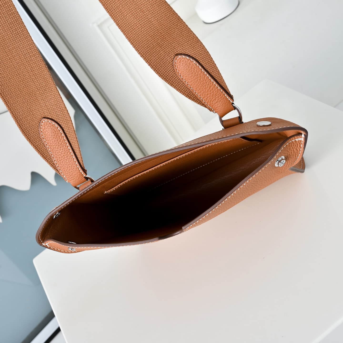Hermès Videpoches Bag Togo Leather In Tan WAX High