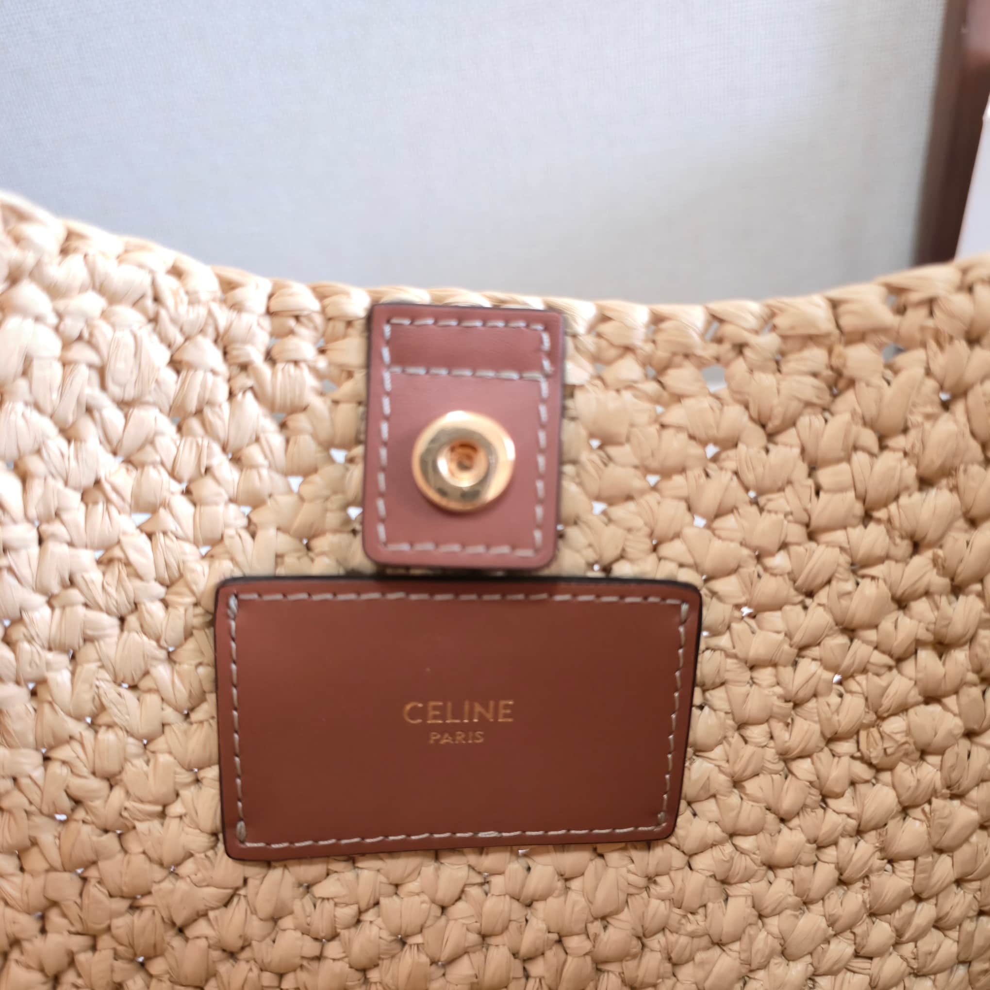 Celine Tilly Bag in Raffia High