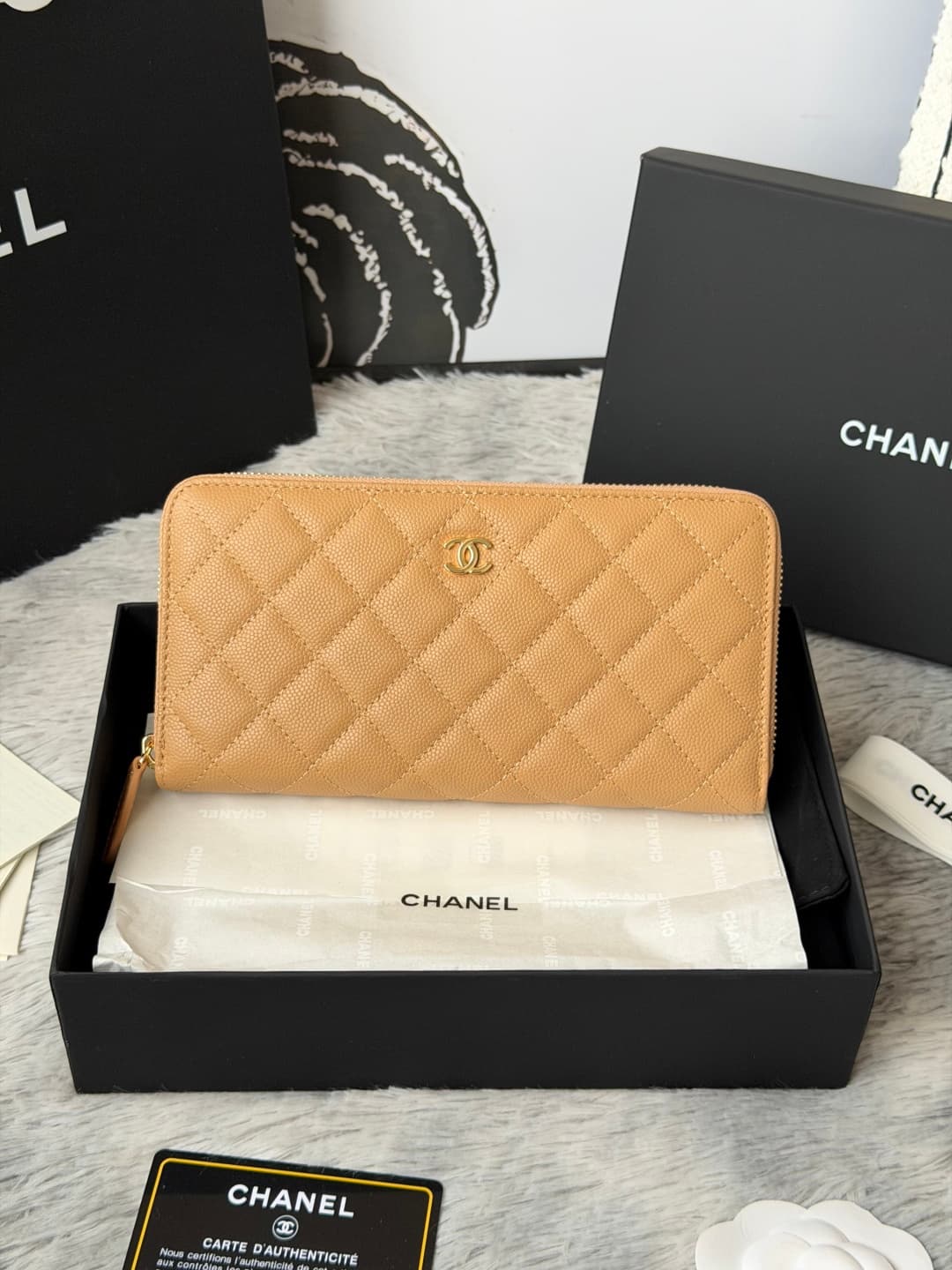 Chanel Classic Long Zipped Wallet A