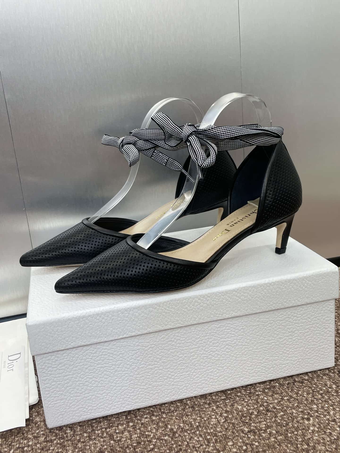 Dior D-Journey Lace-Up Pump Shoes Low Women