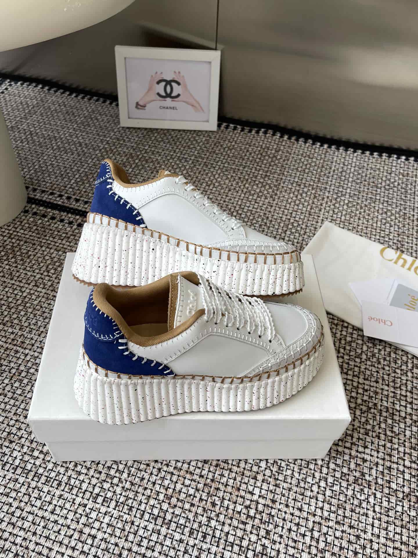 Chloe Nama Wedge Sneaker shoes Women