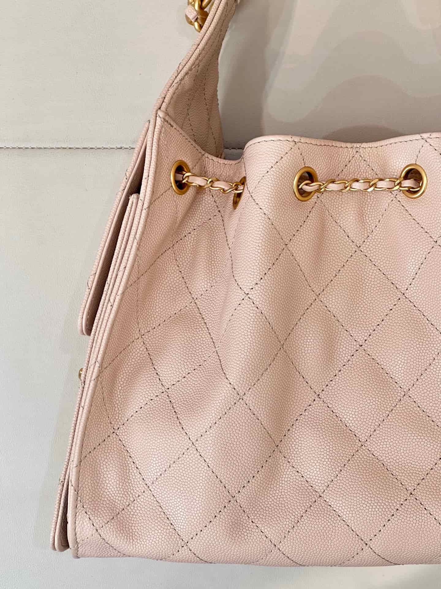 Chanel 25 Small Hobo handbag AS5293 Grained Calfskin &Gold-tone Metal Cream TOP