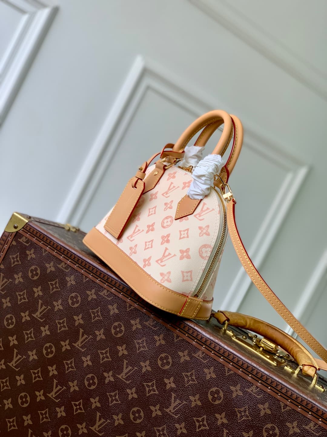 Louis Vuitton Alma BB handbag Monogram canvas in beige M27525 high