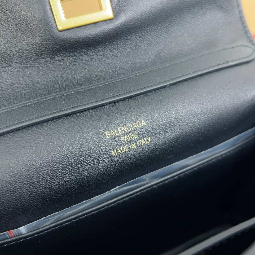 Balenciaga Rodeo Mini bag in black Smooth Calfskin Leather With Gold-Tone Metal High