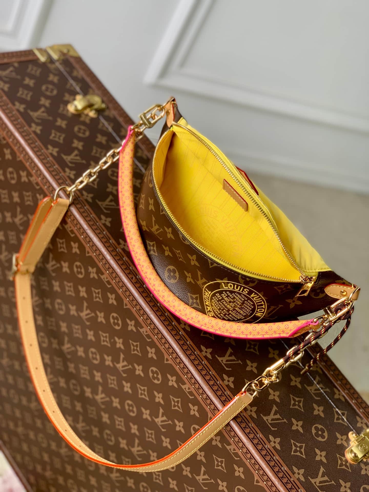 Louis Vuitton Bumbag Monogram Yellow Coated canvas M27237 High