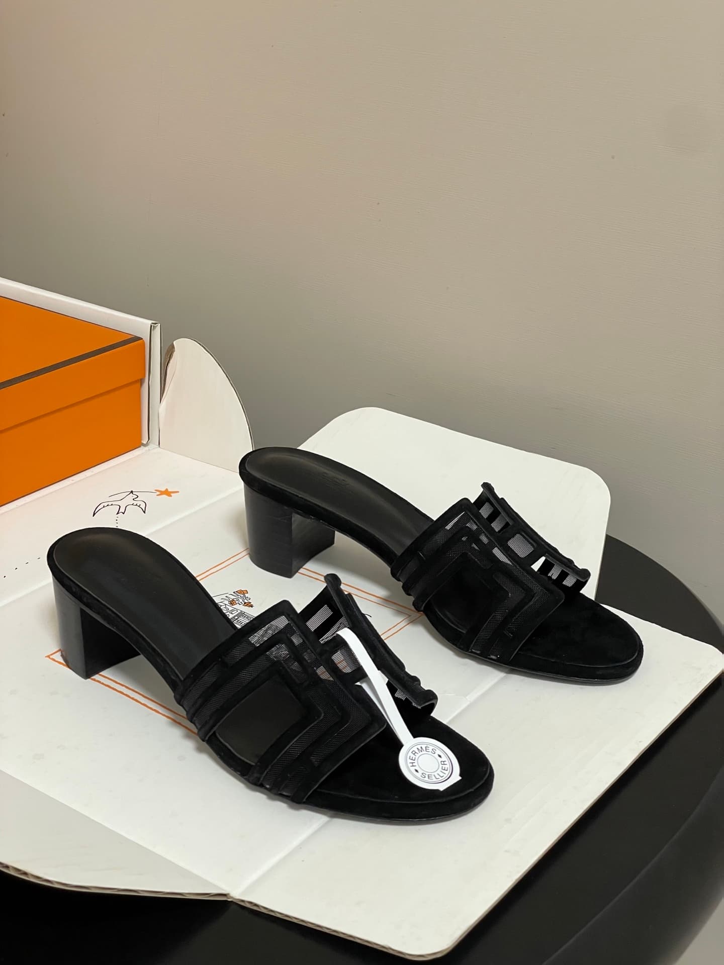 Hermès Oran Sandal Shoes Women Mid-Heel