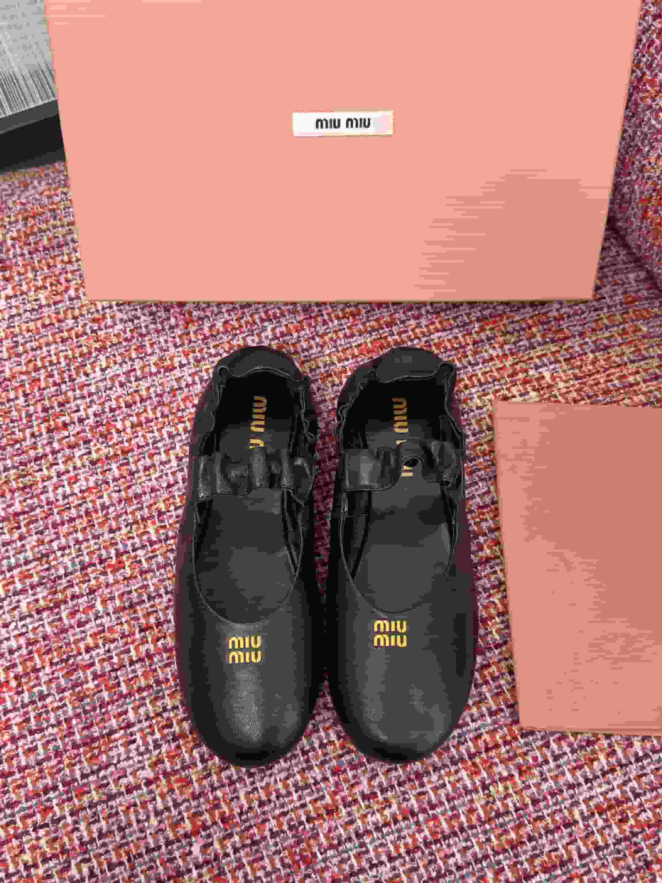 Miu Miu Ruches Ballerinas Flat Shoes Women