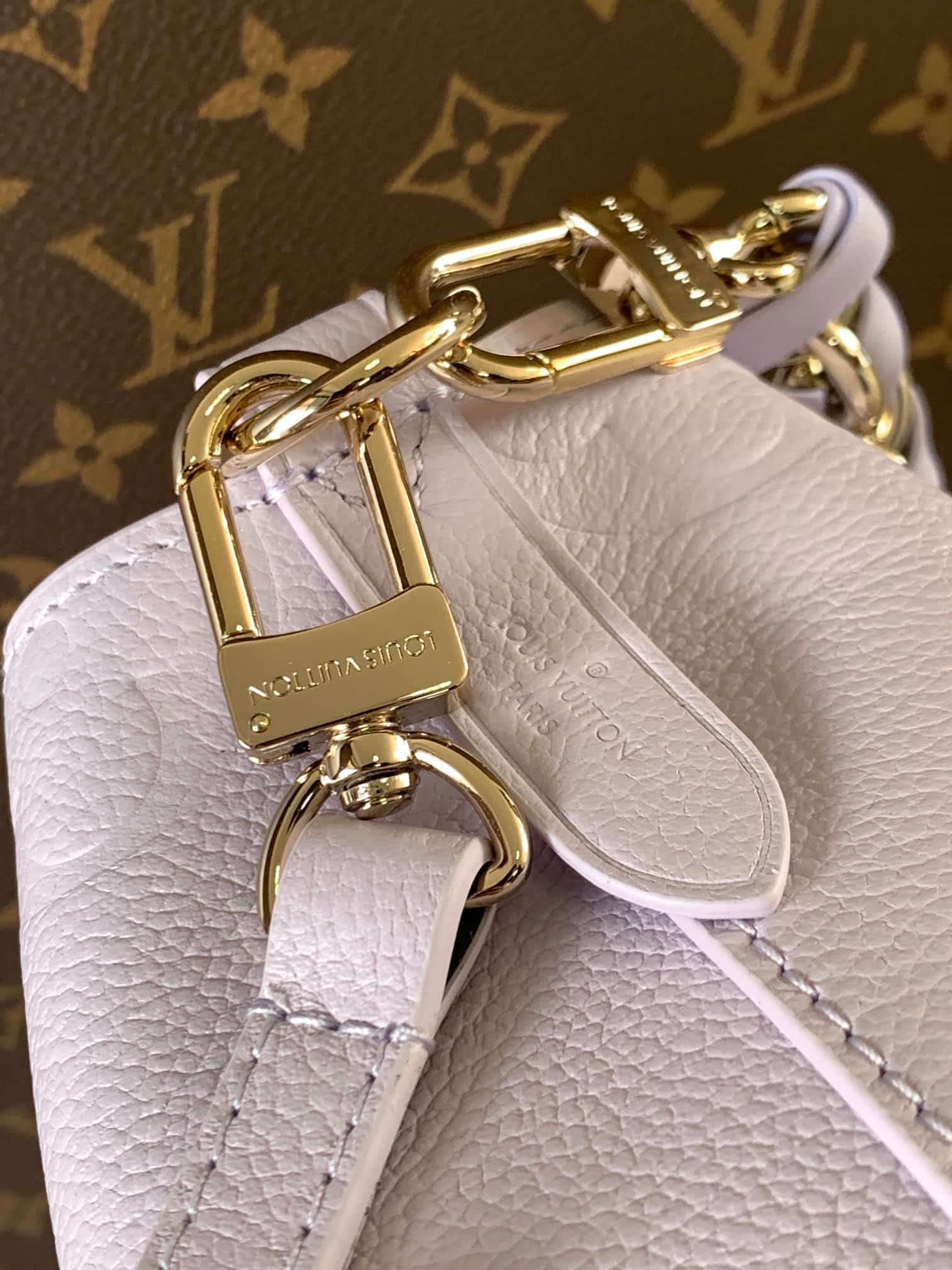 Louis Vuitton NéoNoé BB Misty Lilac Embossed grained cowhide leather M25675 High