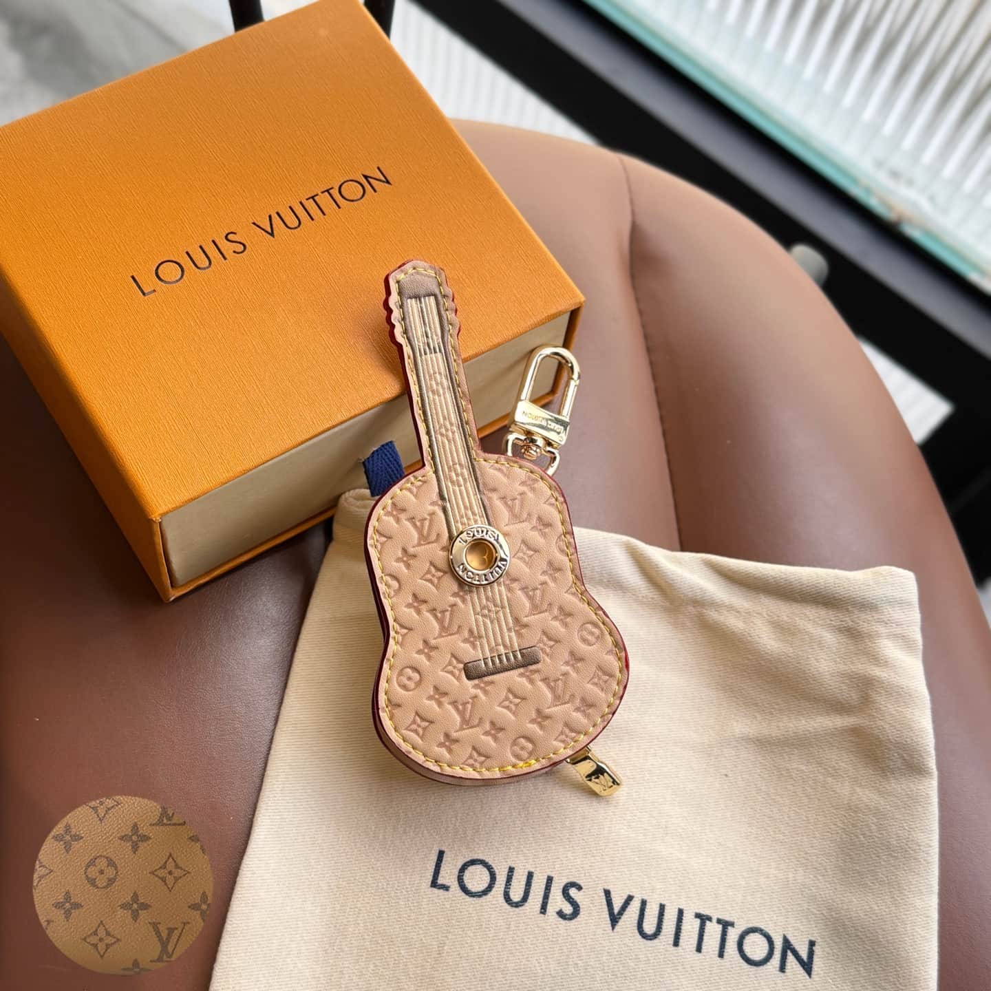 LV Guitar Pouch Bag Charm M02032