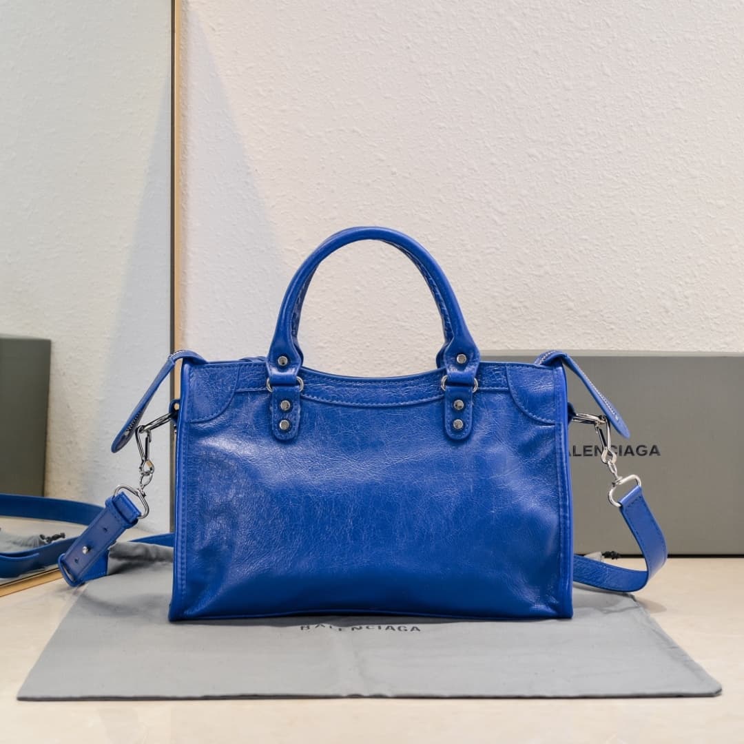 WOMEN'S LE CITY SMALL BAG Lambskin & Silver Metal High