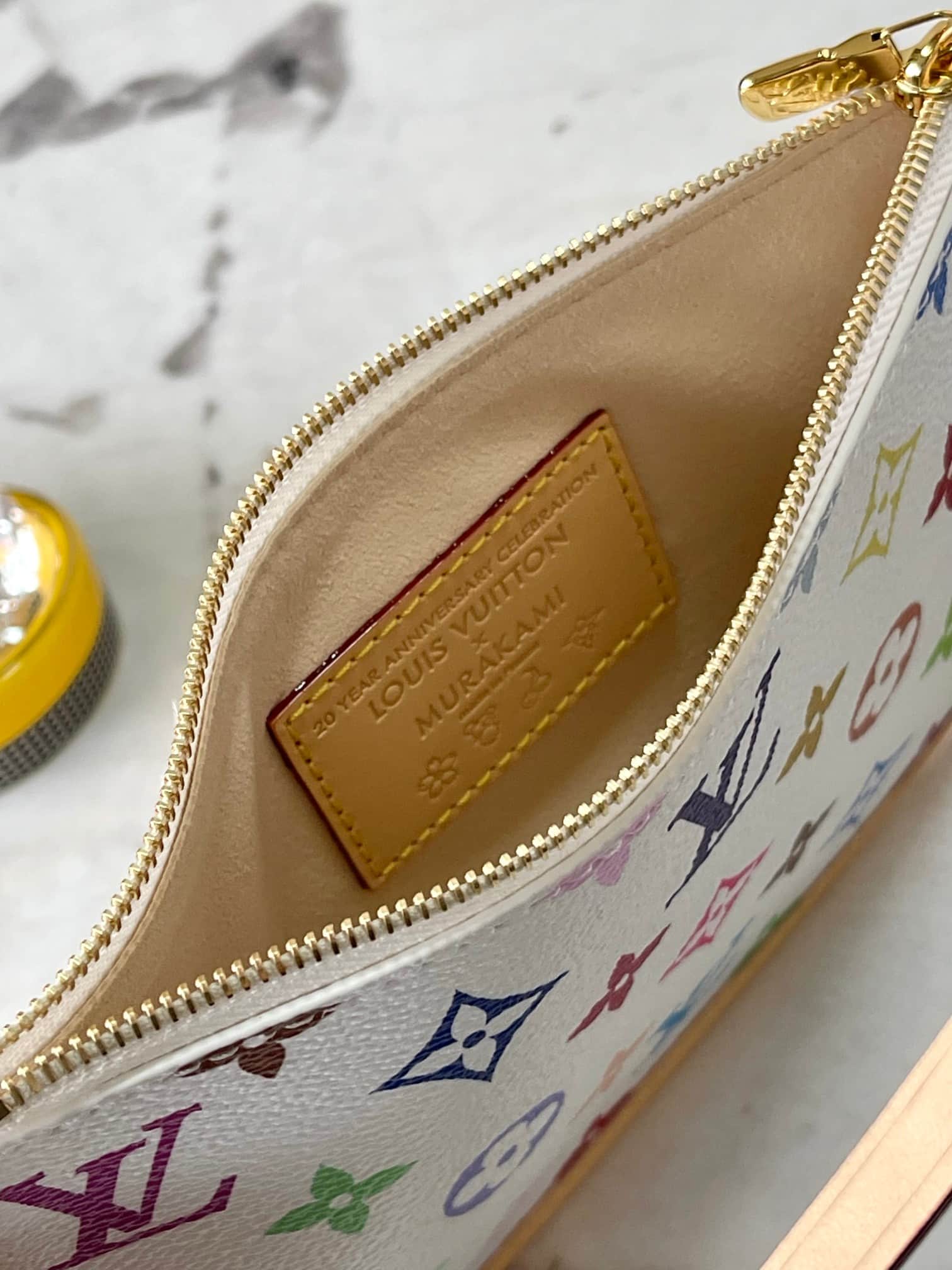 Louis Vuitton x Murakami CARRYALL PM M13661 Monogram coated canvas Top