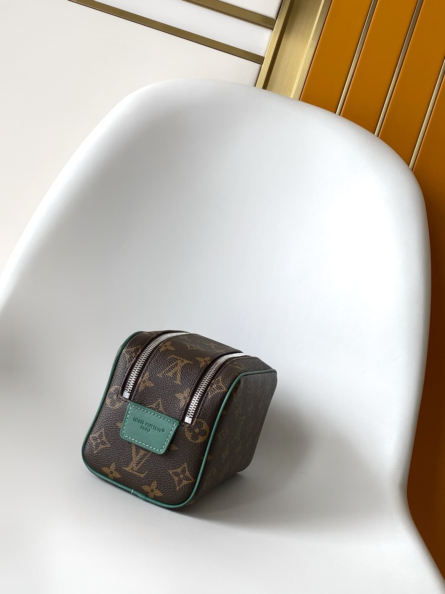 Louis Vuitton Mini Dopp Kit Monogram Borneo Green canvas M14911 High
