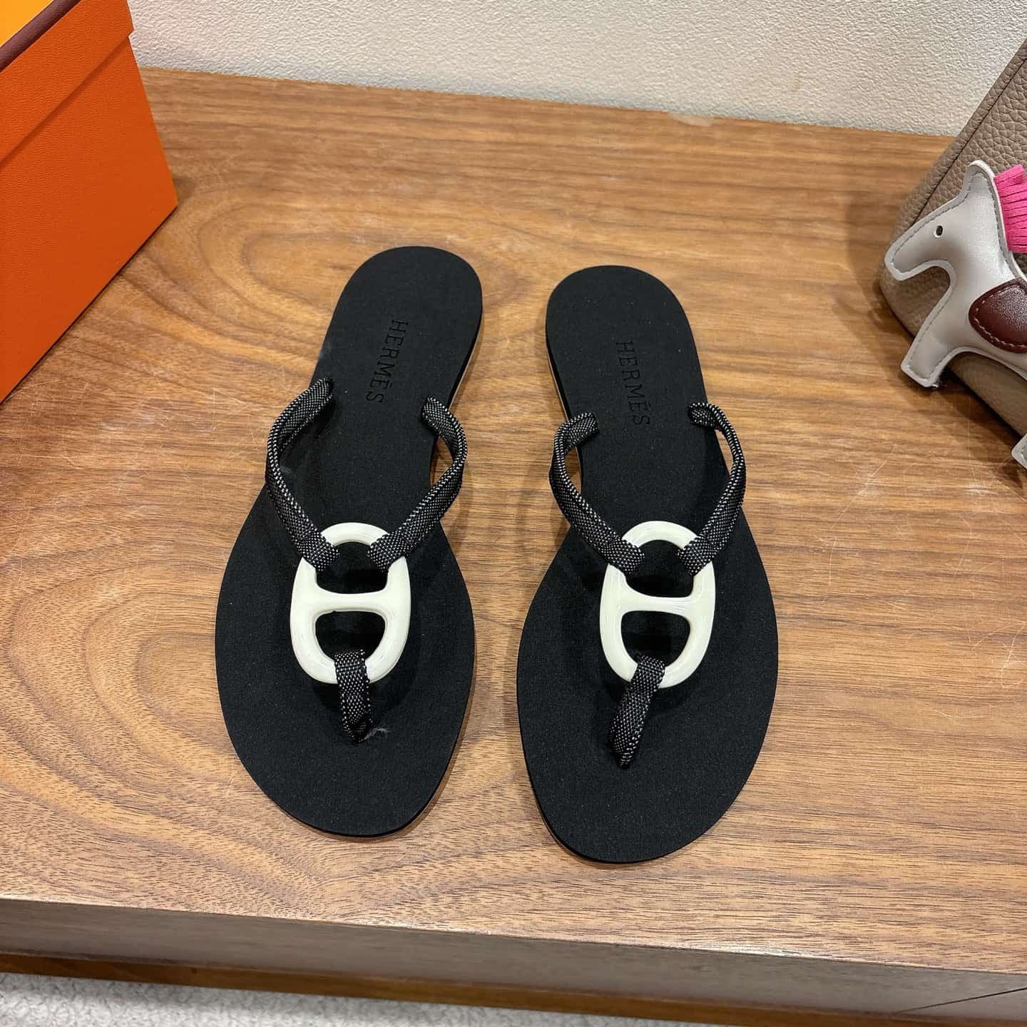 Hermes Pool Thong Mules Women
