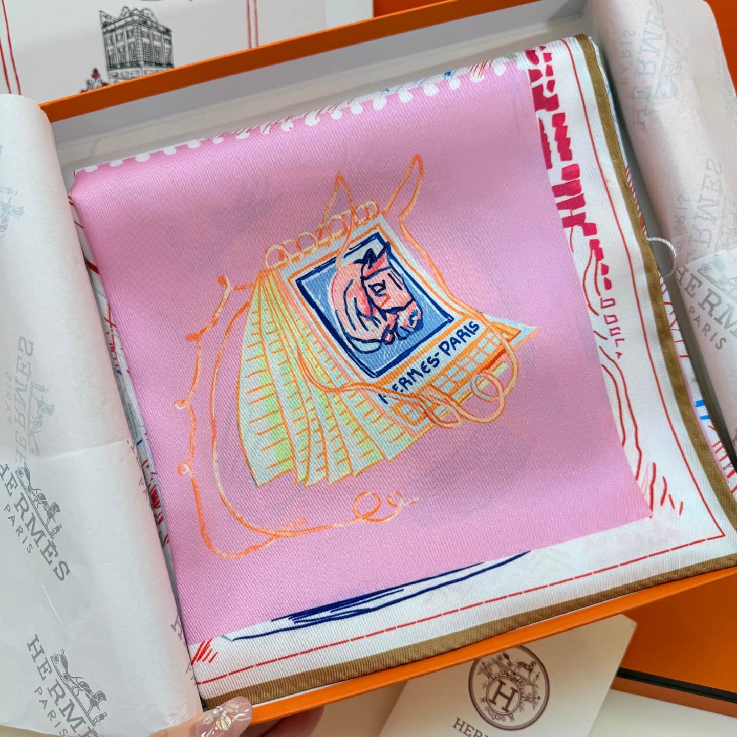 Hermes Chevaloscope Scarf 90
