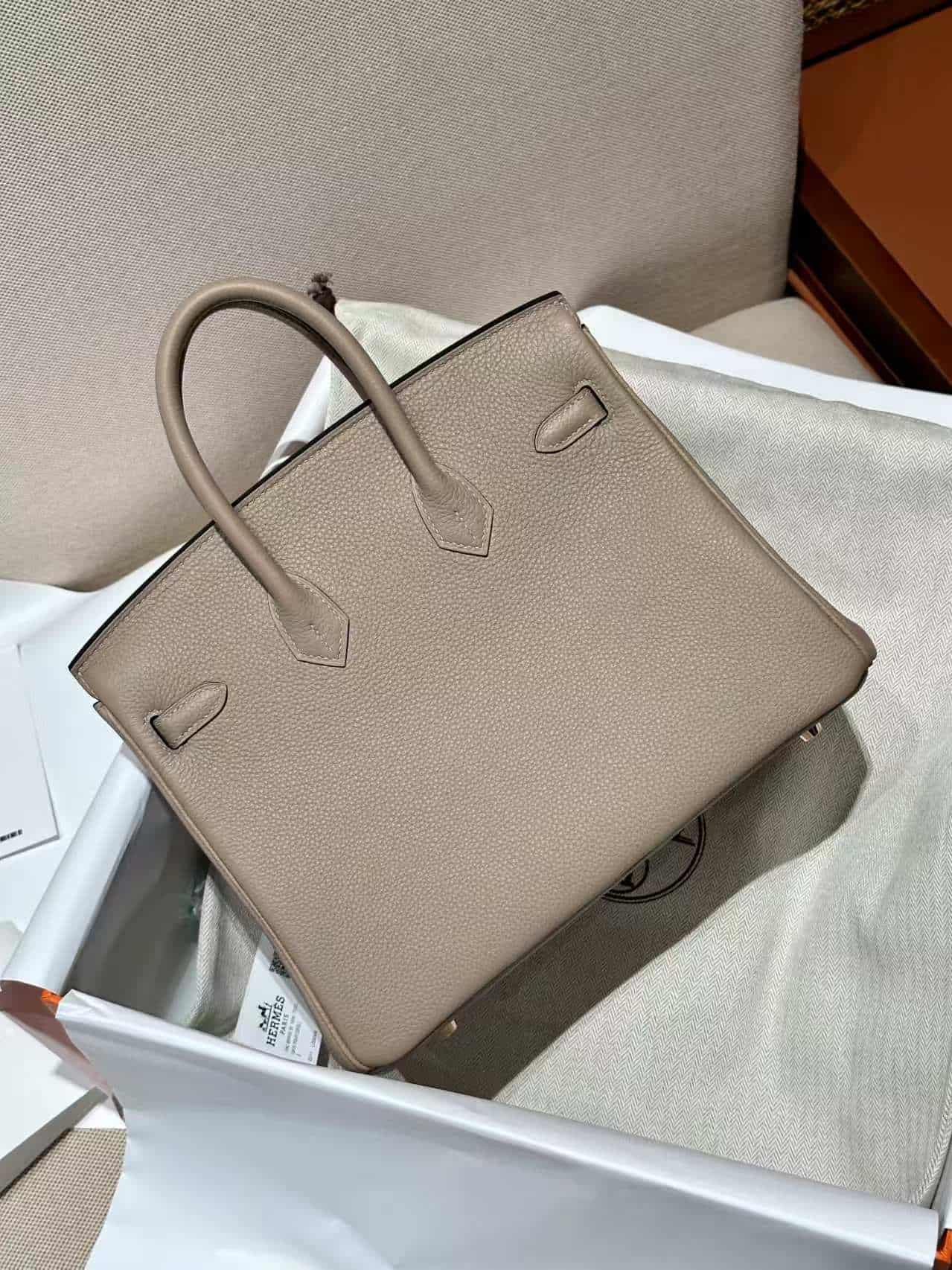 Hermes Birkin 25/30/35cm Bag Togo Leather Rose Gold Metal WAX High Customizing Style