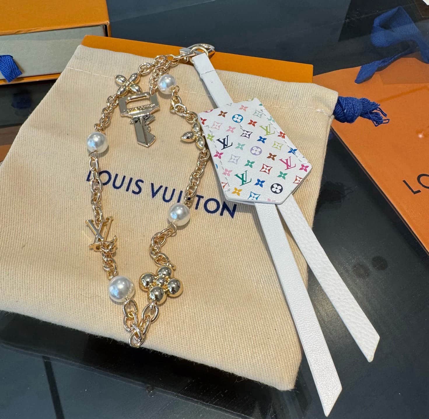 Louis Vuitton Midnight Pearls Stacking Bag Charms