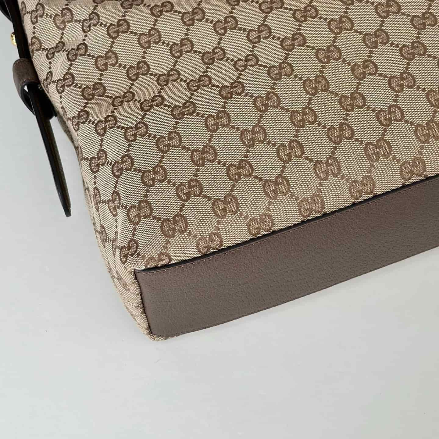Gucci Beatrix medium tote bag 850926 Beige GG canvas High
