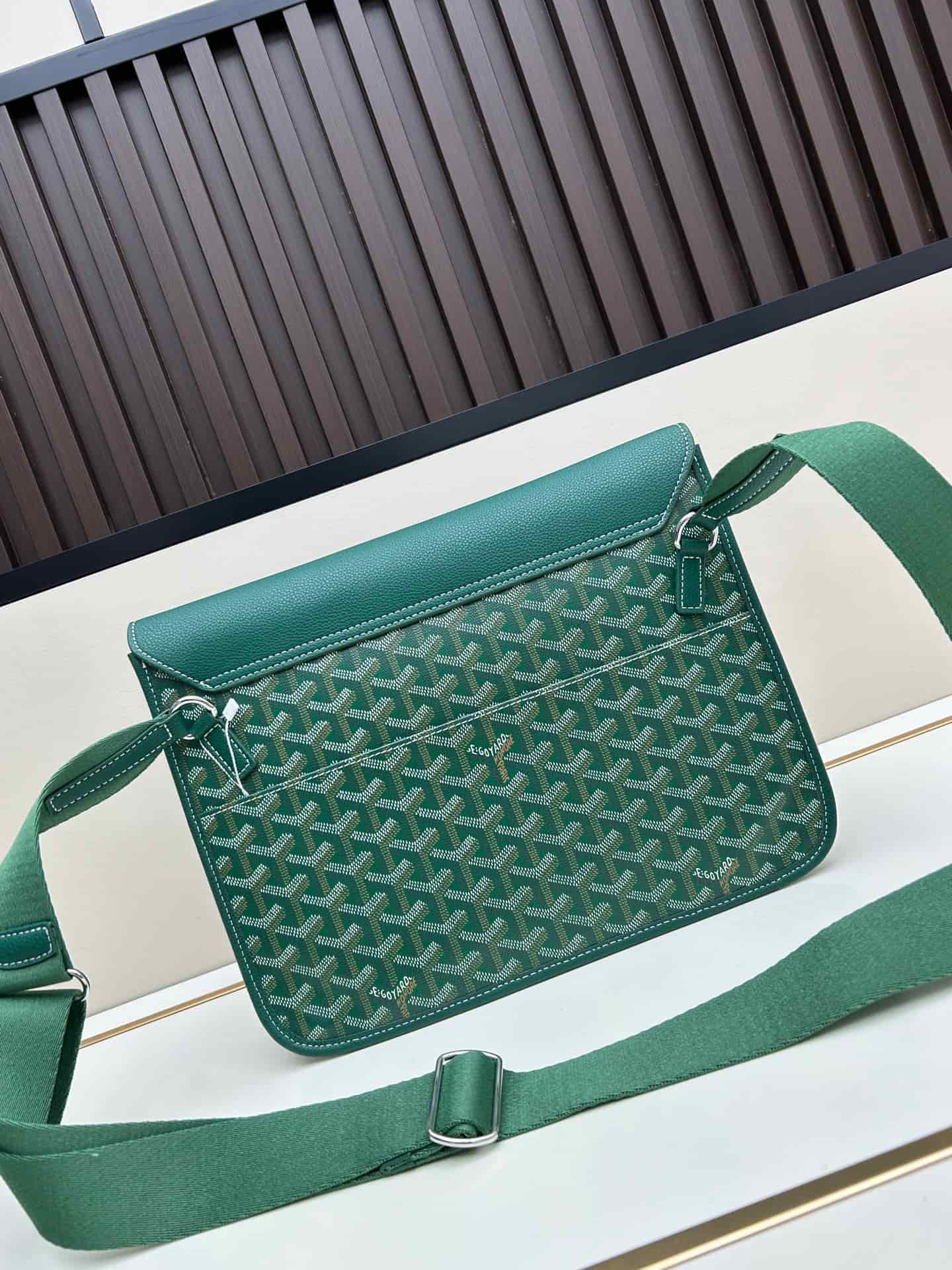 Goyard Coursier Messenger Bag Green Mid