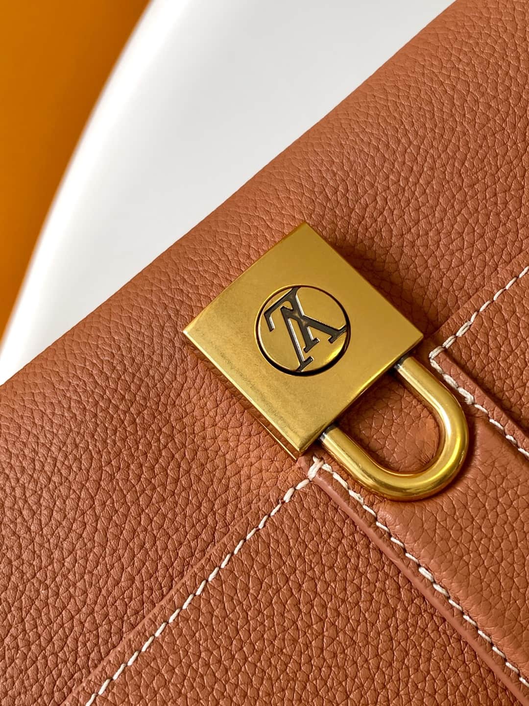 Louis Vuitton Wallet On Chain Low Key Cognac Brown Calfskin leather M12147 High