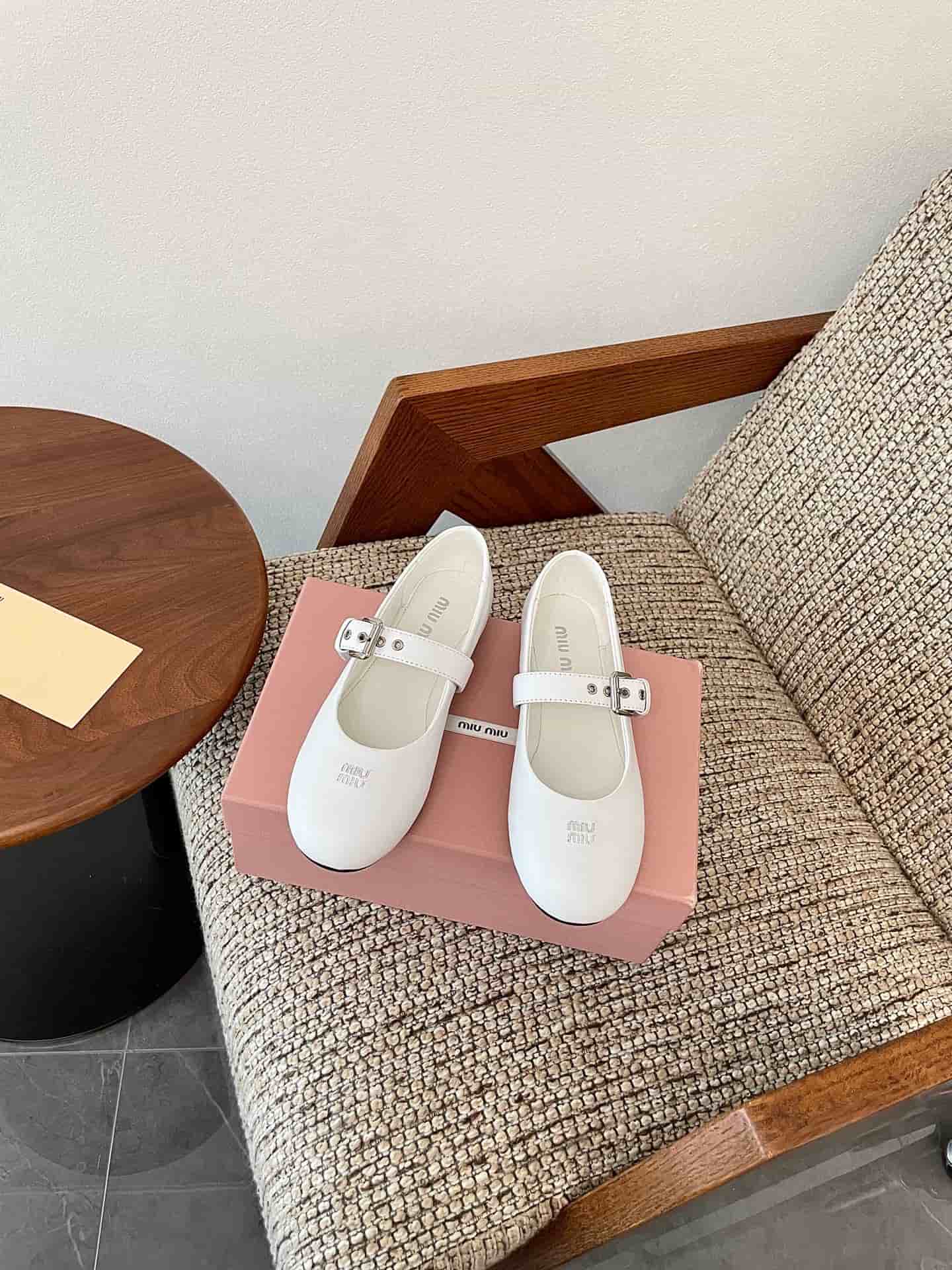 Miu Miu Nappa Leather Ballet Flats Women