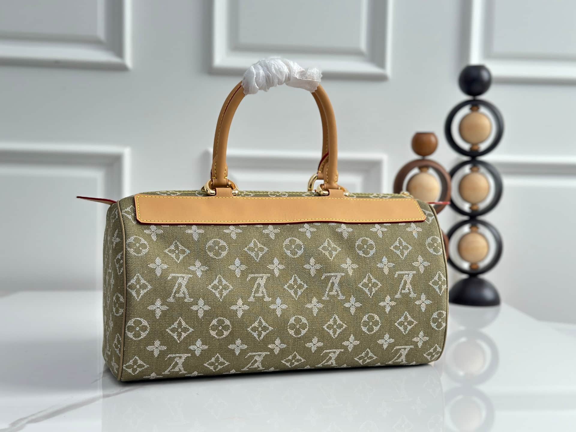 Louis Vuitton Neo Speedy Handbag in Green Denim M95215 High