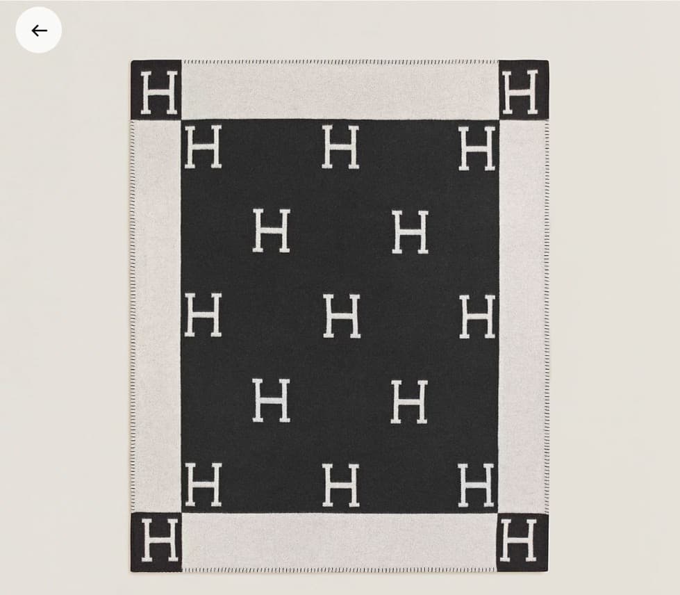 Hermes Avalon throw blanket