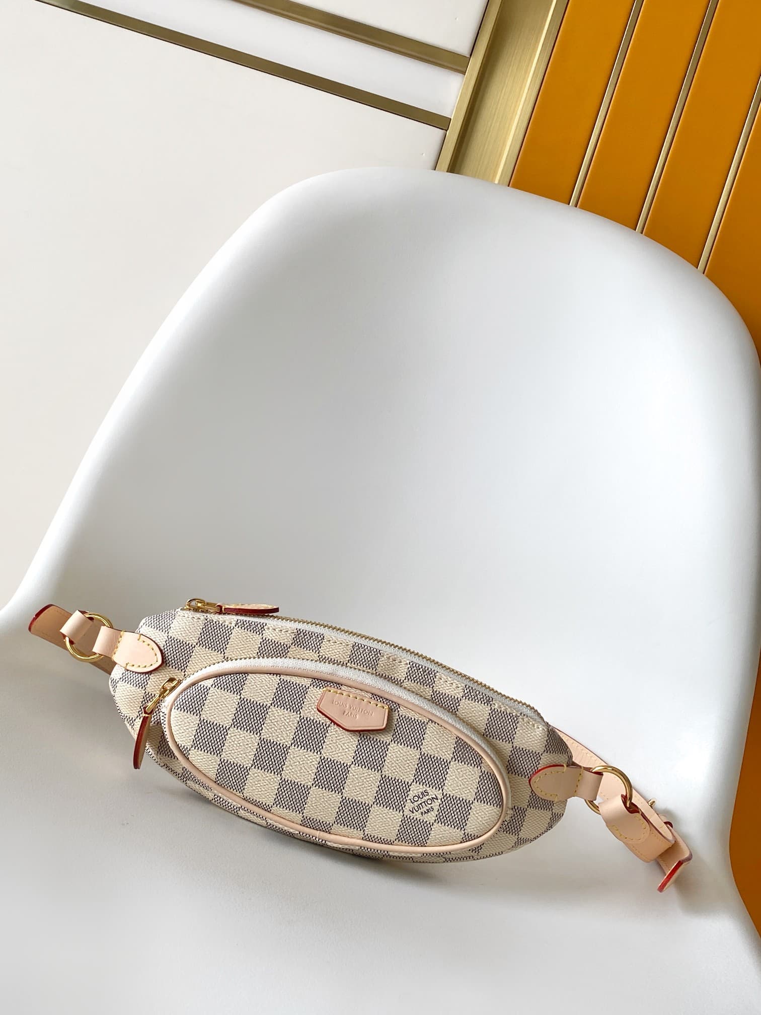 Louis Vuitton Keepit Damier Azur Coated canvas N00230 High