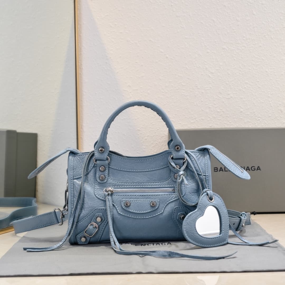 WOMEN'S LE CITY MINI BAG Lambskin & Silver Metal High