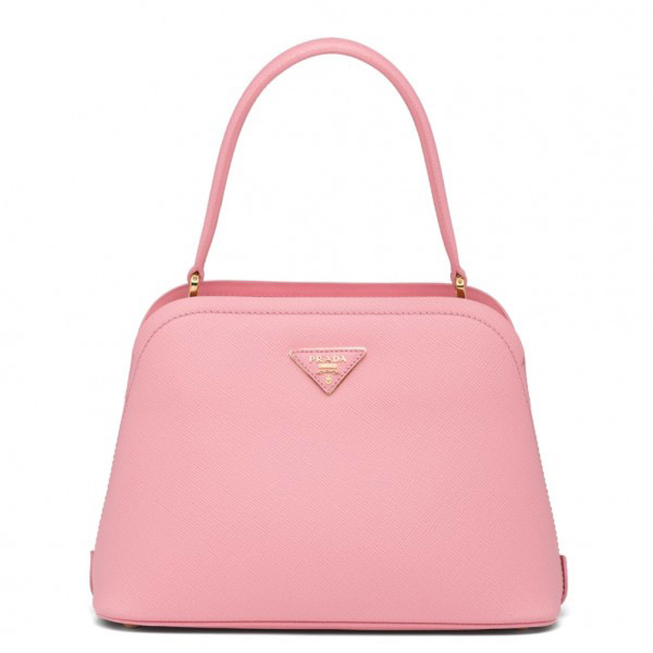 Prada Matinee Mini Bag In Pink Saffiano Leather High