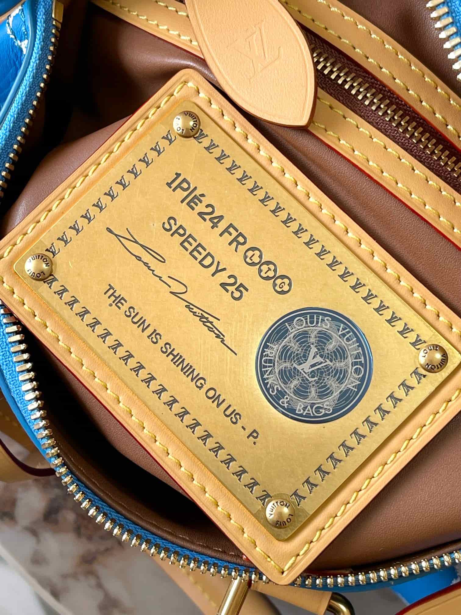 Louis Vuitton Speedy P9 Bandoulière 25 Soft calfskin Monogram Leather M24424 Blue TOP