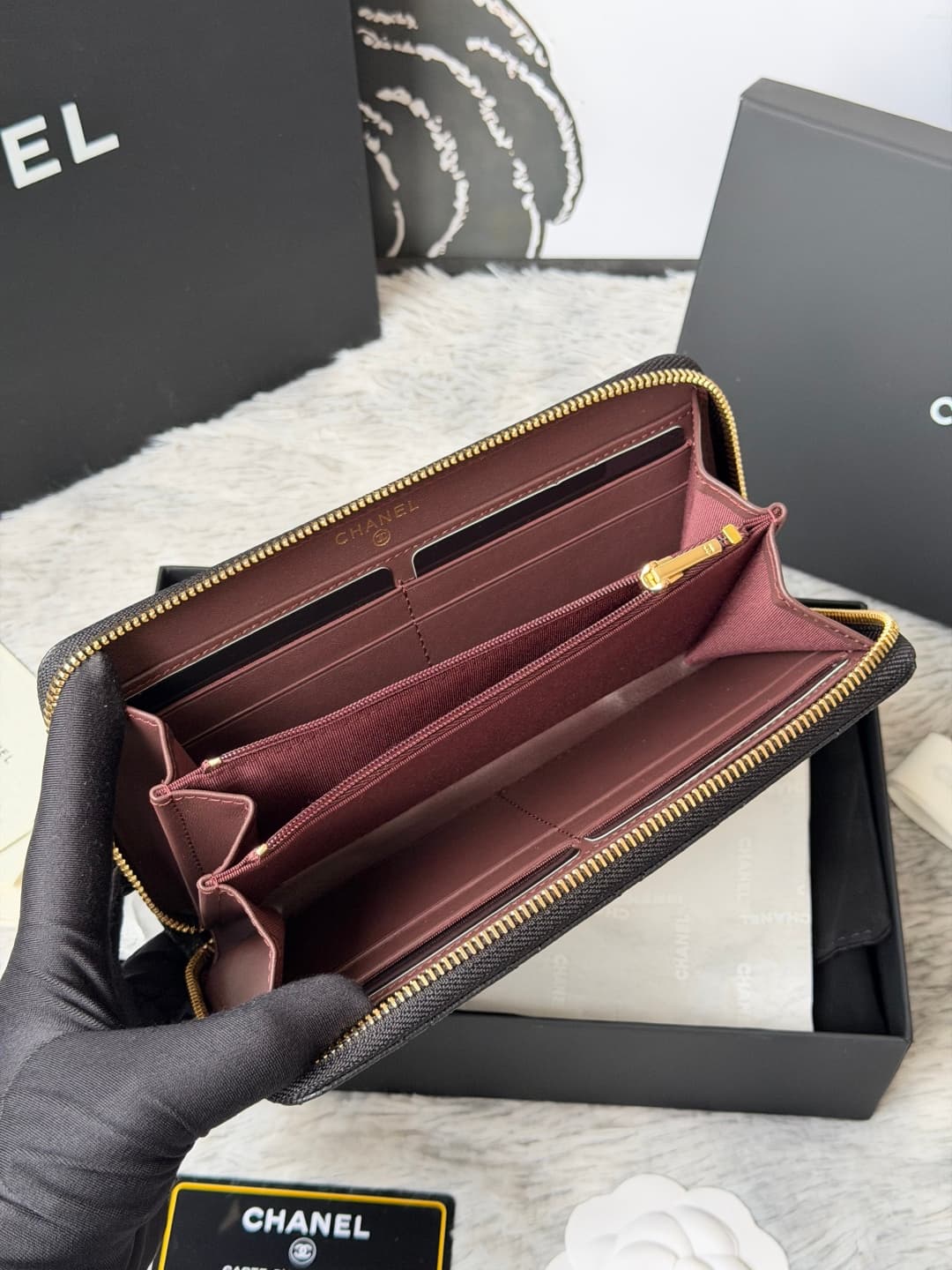Chanel Classic Long Zipped Wallet A
