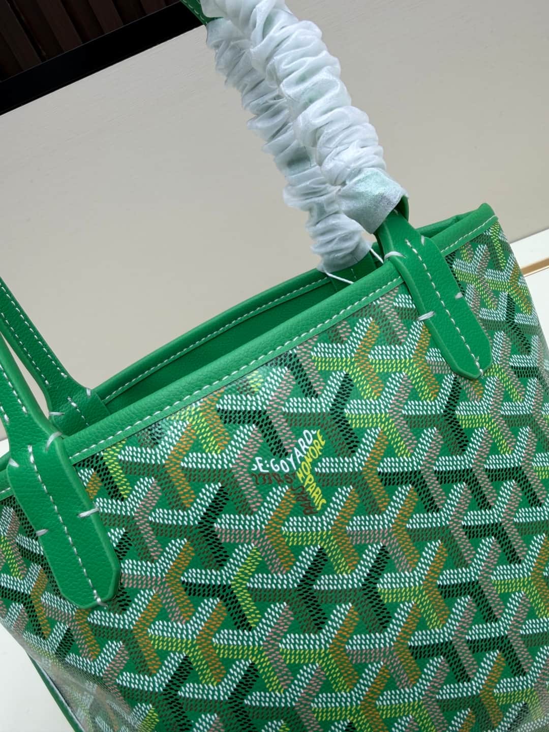 Goyard Anjou Mini Bag in green Goyardine canvas Mid