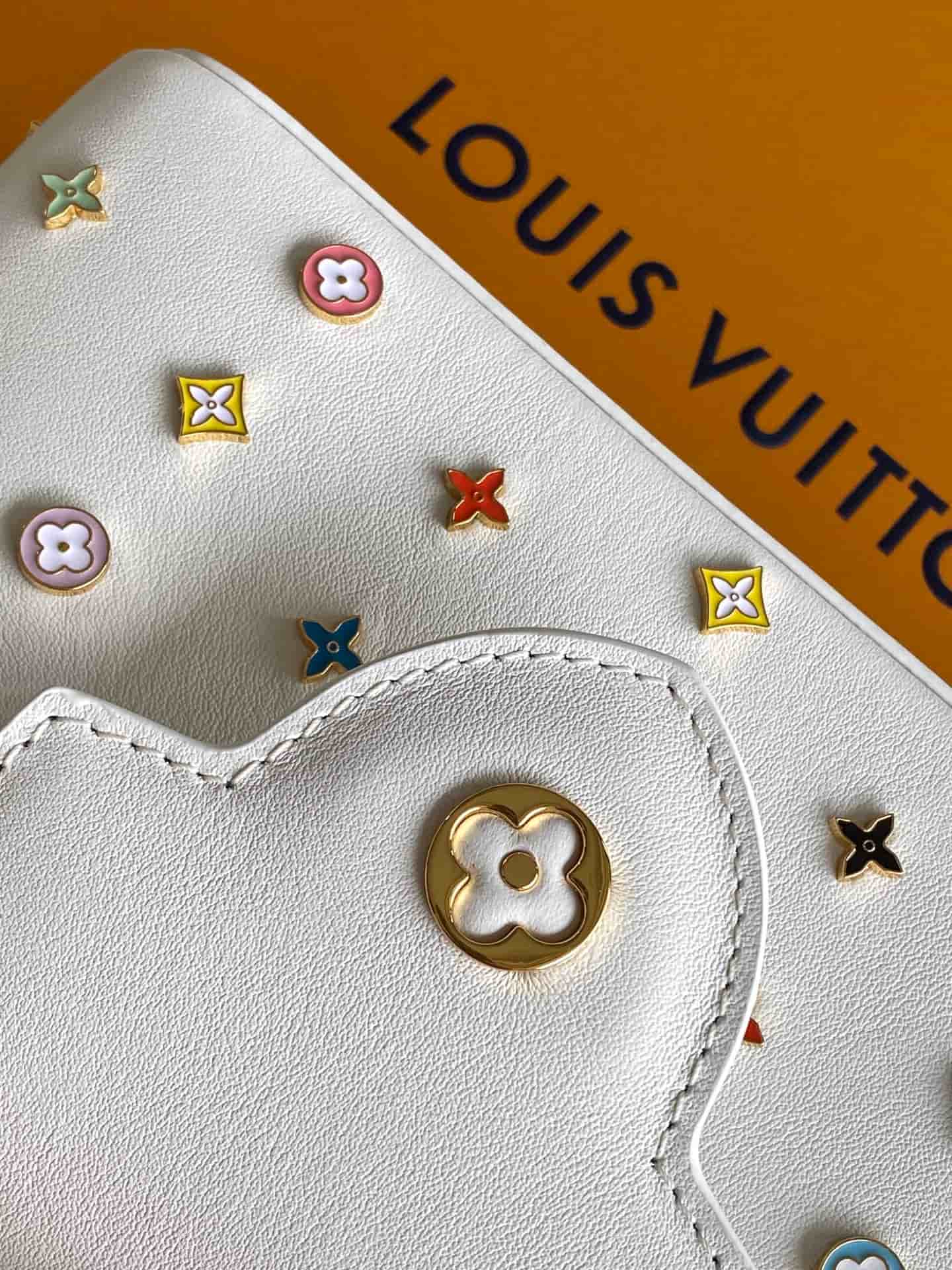 Louis Vuitton x TM Capucines East-West Mini Snow Cowhide leather M27636 TOP
