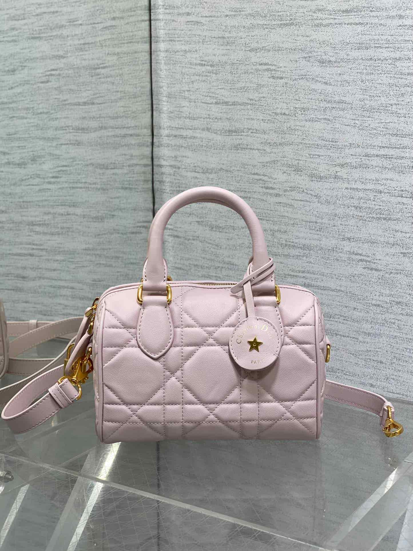 Dior Groove 20 Bag Rouge Powder Macrocannage Calfskin High